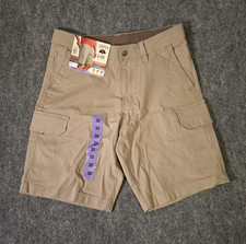 Copper Oak Men's Cargo Shorts Flex Waist, Tan, Size: 30, 10" Inseam, New