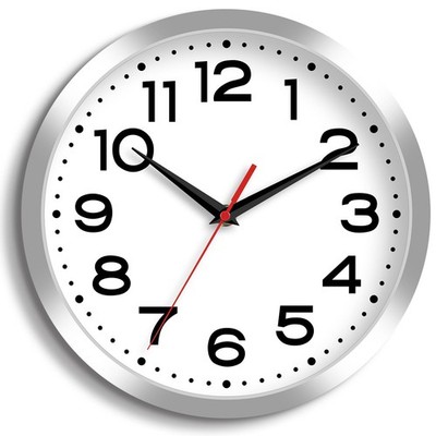 Wall Clock Silent Non-Ticking Modern Clock Battery Operated 12 Inch Small Cla...