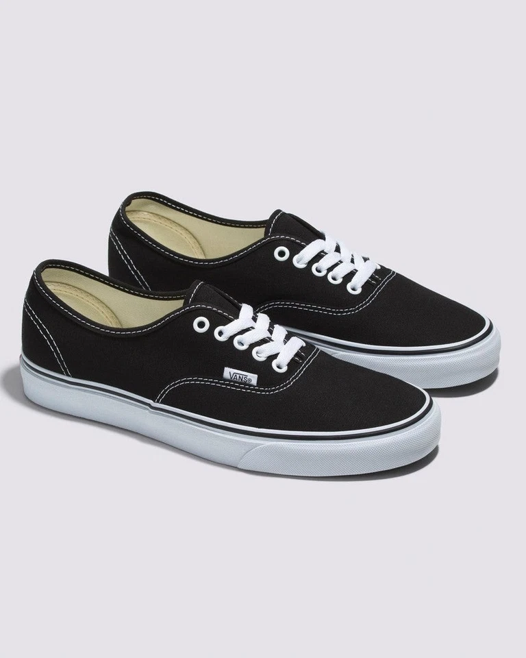 Vans Shoes Authentic Black White Mens USA SIZE Classic Skateboard Sneakers