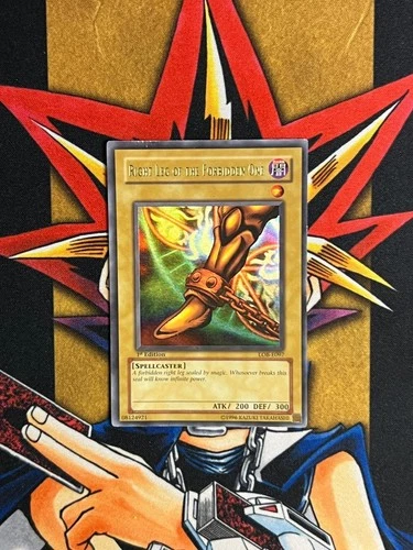 LOB-E097 Right Leg of The Forbidden One Ultra Rare 1st Edition MP Yugioh Card