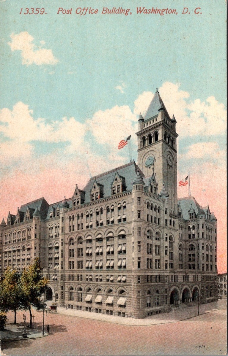 Washington, DC US Post Office Building Antique Postcard P599 | eBay