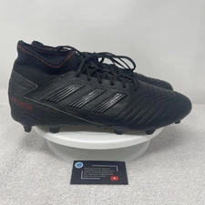 Adidas Predator 19.3 2018 Soccer Cleats Men’s Size 13 Black Red D97942 Lace Up