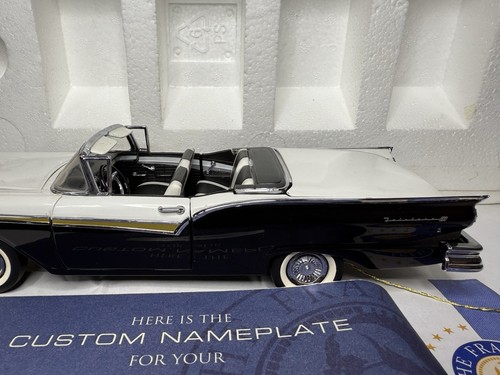 Franklin Mint 1957 Ford Skyliner Convertible Diecast Car 1:24 mit Box & COA C32 - Bild 6 von 20