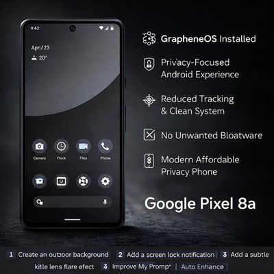 GrapheneOS Encrypted Privacy Phone - Google Pixel 6 to 10 Series - DeGoogled