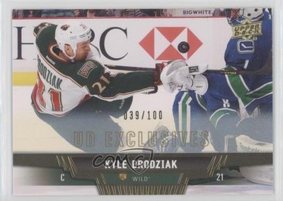 2013-14 Upper Deck UD Exclusives 39/100 Kyle Brodziak #131 a3q