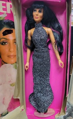 Mego Cher 1976 Growing Hair Doll w/Key, Stand & Box New Open Box Vintage HTF