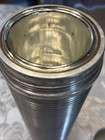 Vintage Thermos Model 6074  Ribbed Aluminum 1 Quart Wide Mouth  Cork Stopper — photo 5