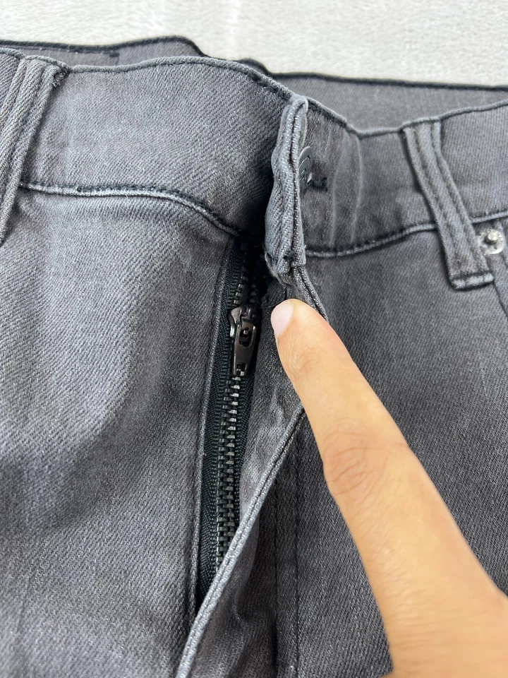 Cheap Monday Jeans Mens 30x32 Grey Tight Slim Fit Stretch Denim Skinny Pants - Image 2 of 4