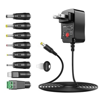 Universal AC/DC Adapter 12W 3V 4.5V 5V 6V 7.5V 9V 12V Switching Power Supply ...