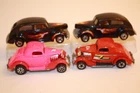 4 Vintage 1970's-1980's Hot Wheels Cars ZZ TOP ELIMINATOR / '40 & '34 FORD COUPE