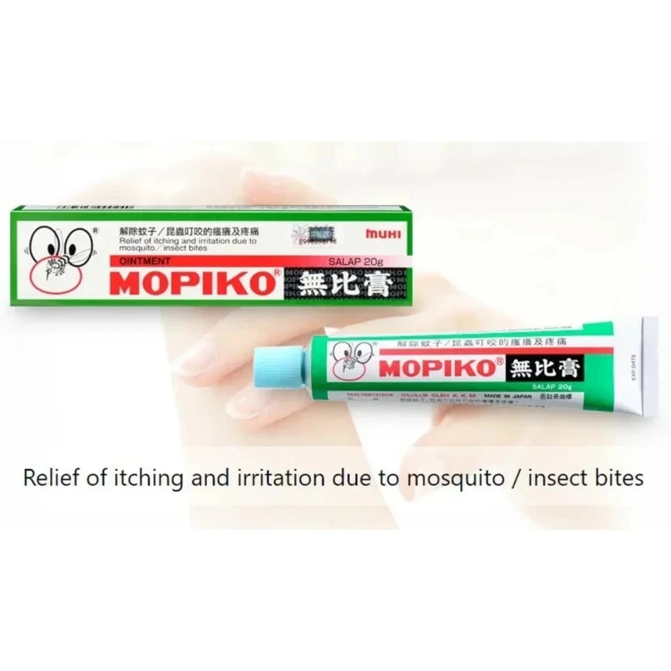 Ungüento Mopiko 20 g, alivio para picazón, picaduras de insectos y dolor muscular EXP 05/2027 - Imagen 2 de 4