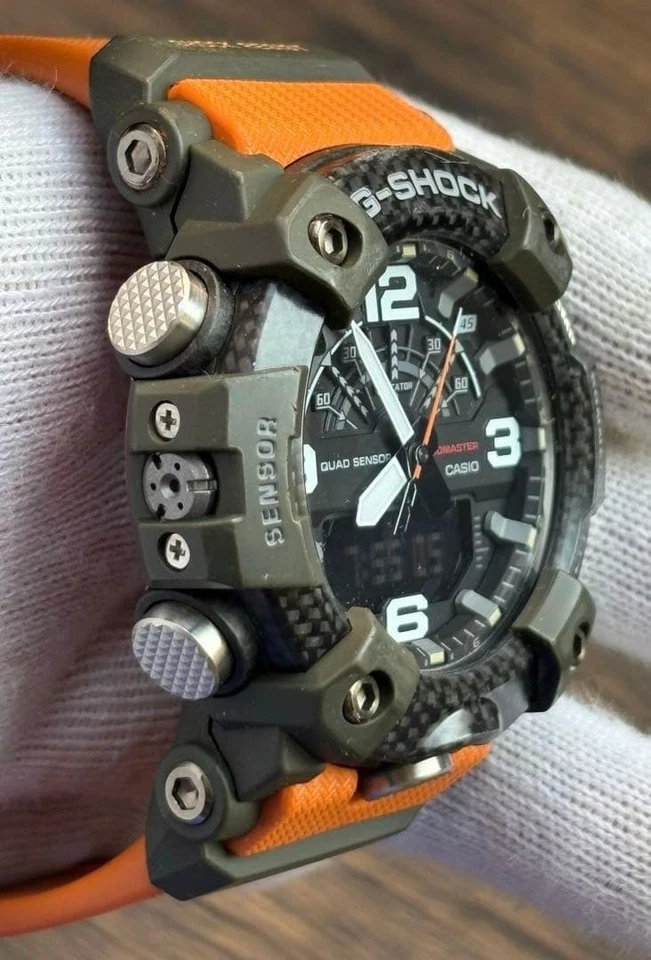 Casio G-SHOCK MUDMASTER GG-B100-1A9JF Black Orange Solar Watch - Image 3 of 4