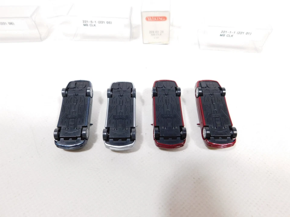 4X Wiking H0 1:87 Mercedes-Benz/MB CLK: 221 01 28 Ecc, Mint + 1X Box #CV130-0,5 - Immagine 3 di 3