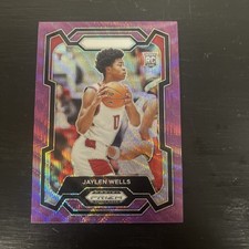 2024-25 Panini Prizm Draft Picks - Jaylen Wells #31 Purple Wave Prizm (RC)