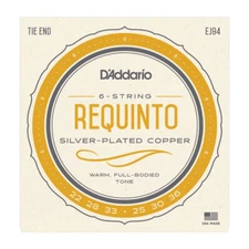 D'Addario EJ94 Requinto Strings;  6-String, Silver Plated Copper
