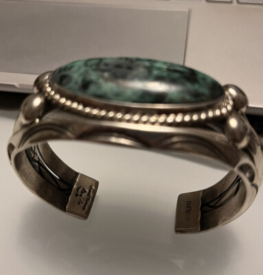 EXCEPTIONAL Orville Tsinnie NAVAJO Sterling Silver TURQUOISE