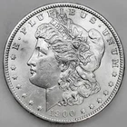 1900-O  AU UNCIRCULATED  MORGAN SILVER DOLLAR 90% SILVER $1 US COIN -NICE!  J62