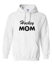 Hockey Mom Hooded Sweatshirt Hockey Puck Mask Funny Parody Women's Hoodie