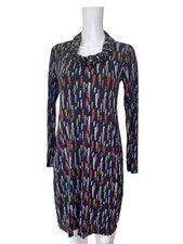 CAPRI T-Shirt Dress Size Small 8 Multicolour Halter Neck Pockets Womens EU36