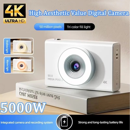 2.4 inch 4K Digital Camera HD 1080P 50MP LCD Display Screen 8X Zoom Anti-Shake