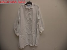Stain, Aramark Unisex Adult White Knit Cuff Long Sleeve Lab Coat, Size 1XL