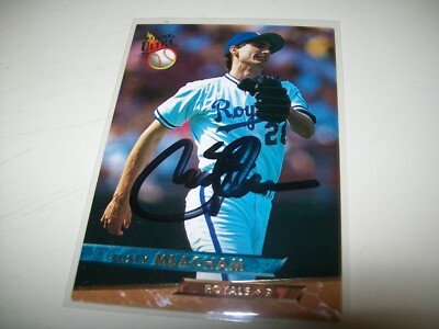 1993 FLEER ULTRA RUSTY MEACHAM AUTOGRAPH SIGNED AUTO #215 KANSAS