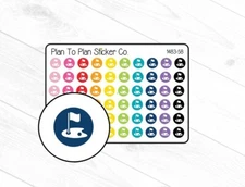 1483-58~~Golf Icon Planner Stickers.