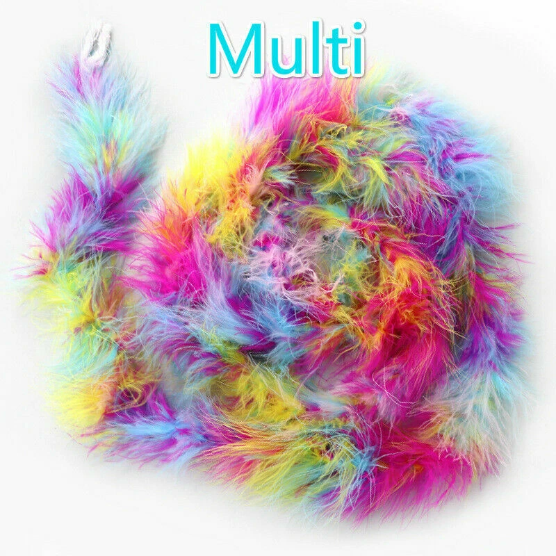 Cinta de coser esponjosa de piel sintética con ribete de plumas de pavo de 5 X 2M de longitud hágalo usted mismo artesanía múltiple Foto 4 de 4