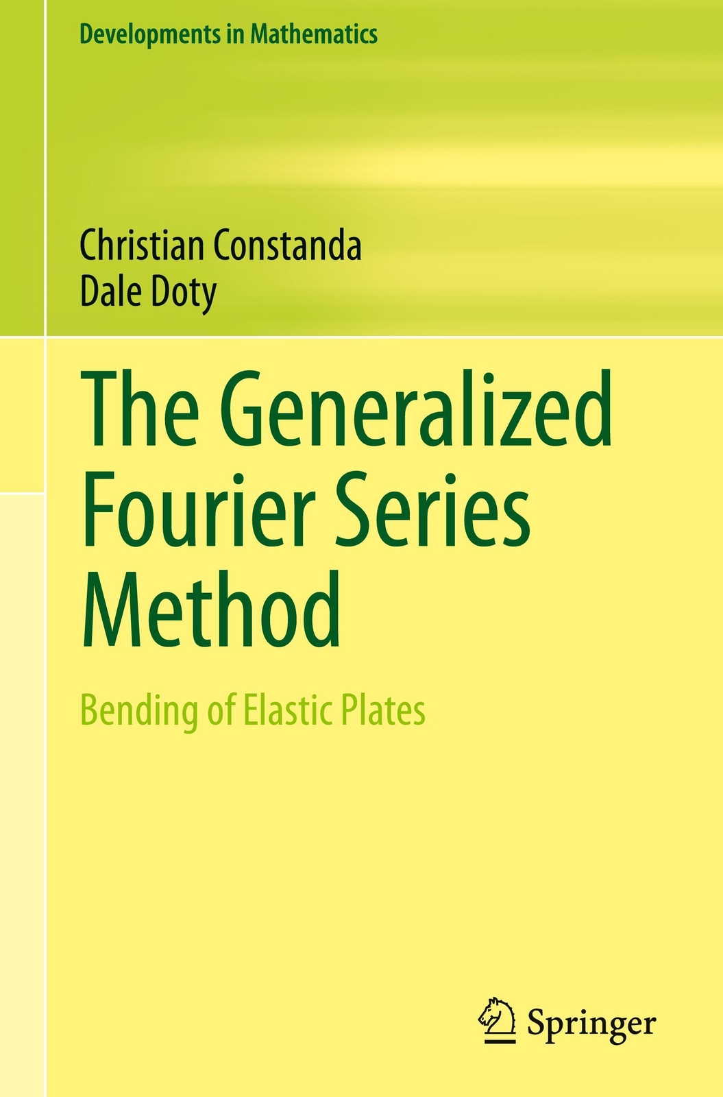 Thumbnail - Dale Doty (u. A.) | The Generalized Fourier Series Method | Buch |