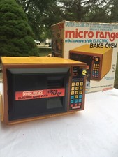 Vintage Coleco MICRO RANGE Oven Toy Playset With Box WORKS