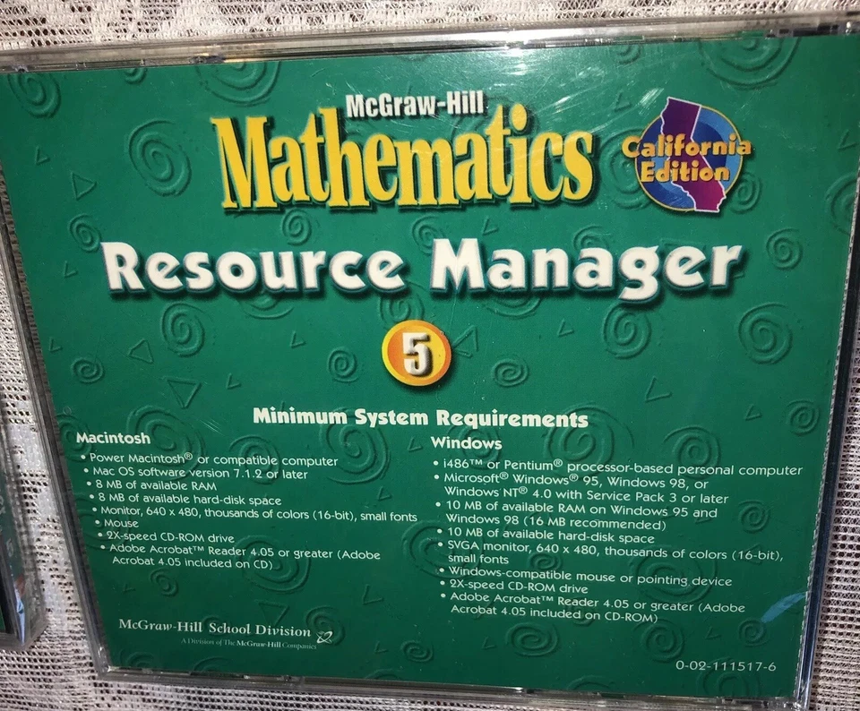 McGraw-Hill Mathematics: Resource Manager 5 PC MAC CD organize worksheets tests - Image 2 of 4