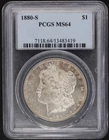 1880-S $1 Morgan Dollar PCGS MS64 Great Reverse ! (045PID)