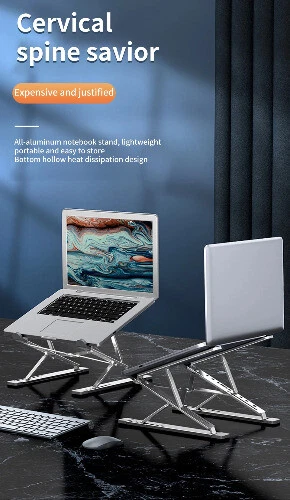 Laptop Stand Folding Aluminum Computer Pc Tablet Stand Tablelaptop Holder