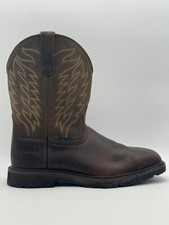 Semi new Ariat Groundbreaker Wide Square Toe Steel Toe MAN IN BROWN SZ 11 EE