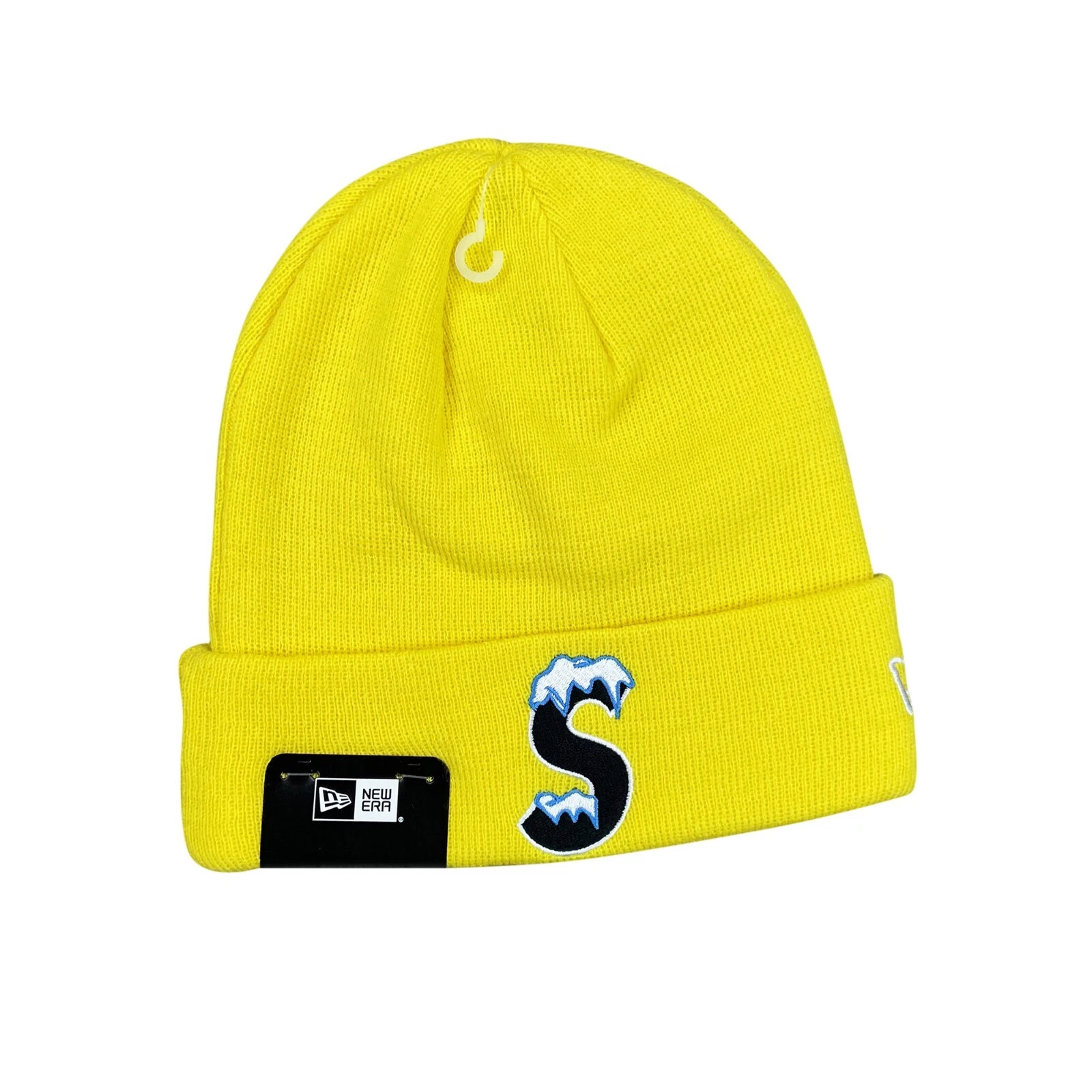 Bonnet jaune logo Supreme x New Era FW20 Frost S