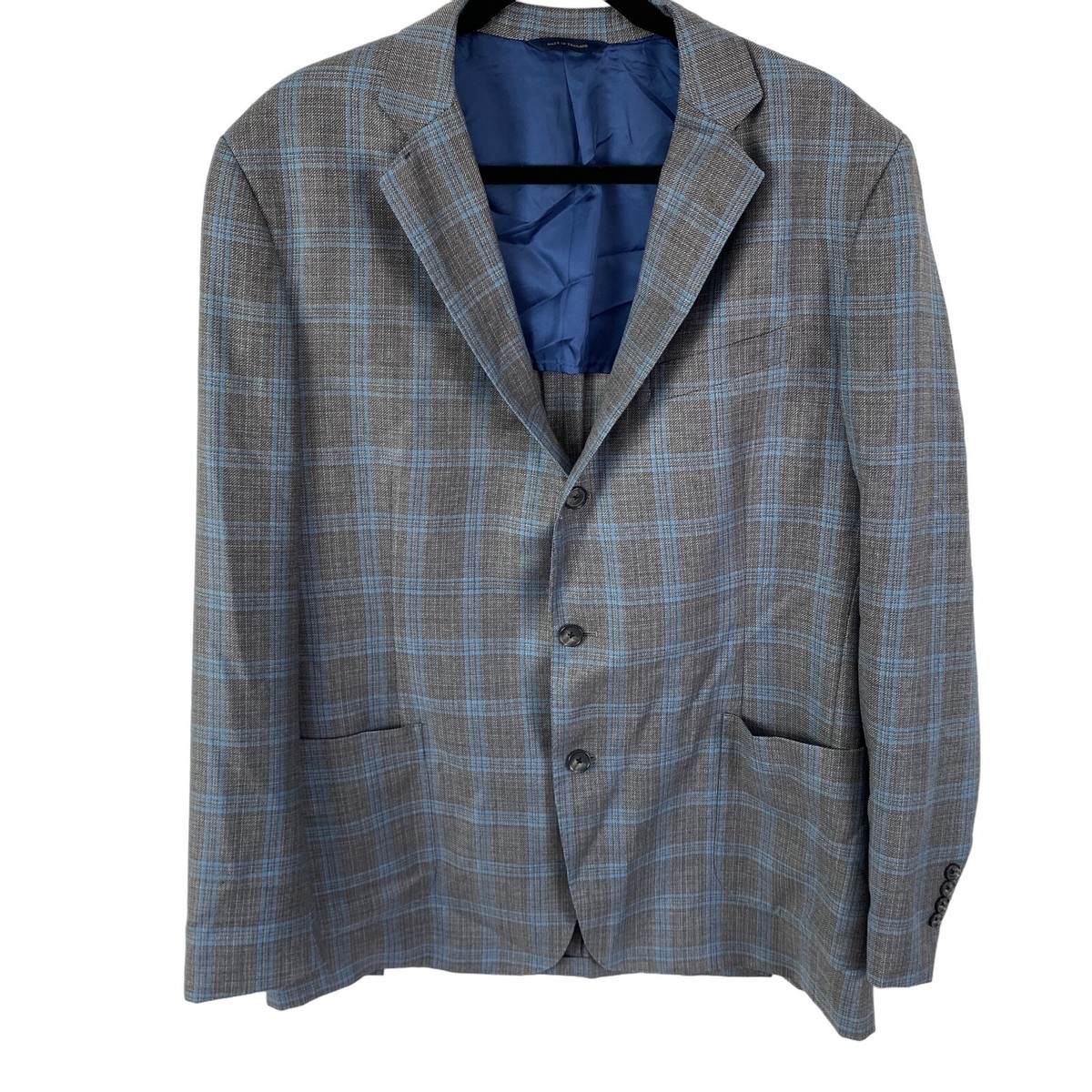 Brooks Brothers Reda Regent Fit Gray/Blue Plaid Suit Jacket Brooks Brothers Reda Regent Fit Gray/Blue Plaid Suit Jacket