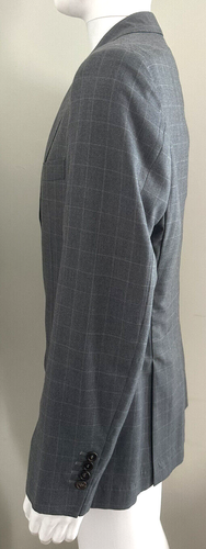Brunello Cucinelli Men's Gray Window Pane Wool Suit SZ 52-54IT (42-44US) - Picture 6 of 15
