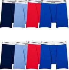 Fruit of the Loom Mens Lightweight Active Cotton Blend Underwear 4 or 8 Pack