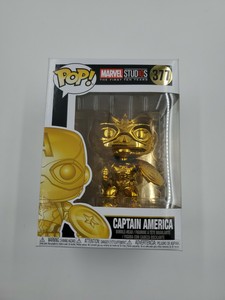 gold captain america pop vinyl