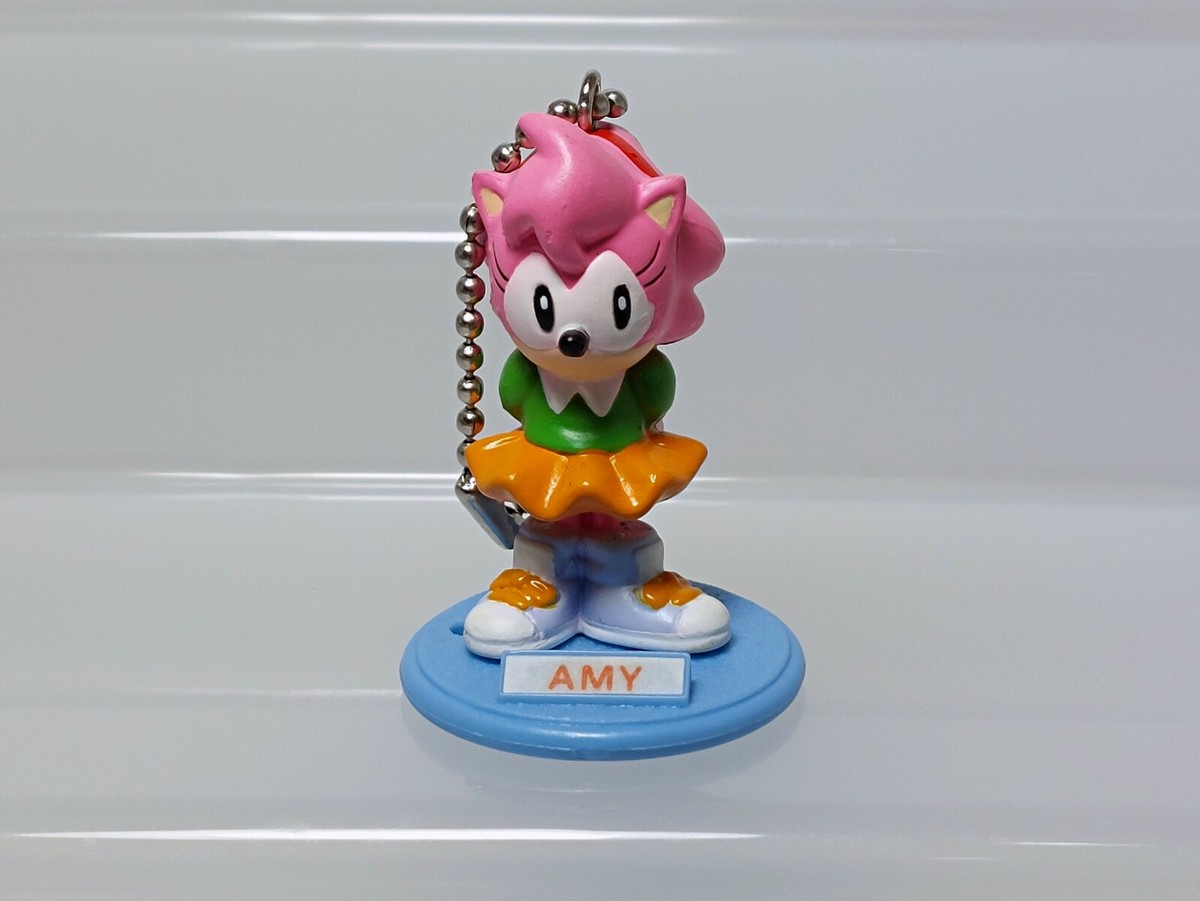 Sonic the Hedgehog Amy Rose Keychain Figure SEGA 1998 Prize