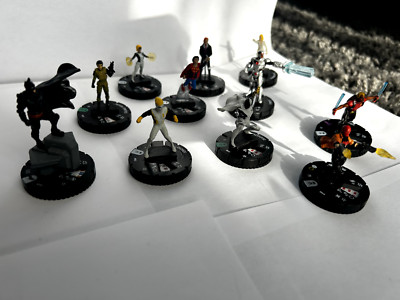 Hero Clix Figuren Set 11 Figuren. Superman/Cyborg/Batman/RedHood