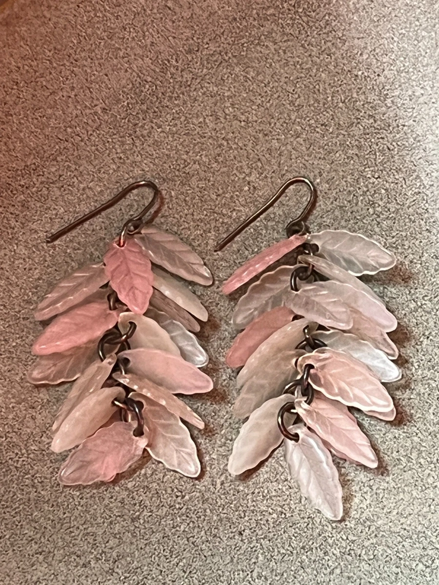 Plastic long deals earrings