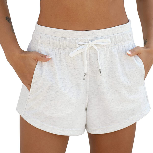 Women's Running Sweat Shorts Casual Gym Workout Lounge Pocket Joggers Hot Pants - Picture 8 of 17