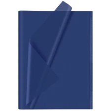Navy Blue Tissue Paper 60 Sheets, Gift Wrapping, Arts and Crafts, Blue