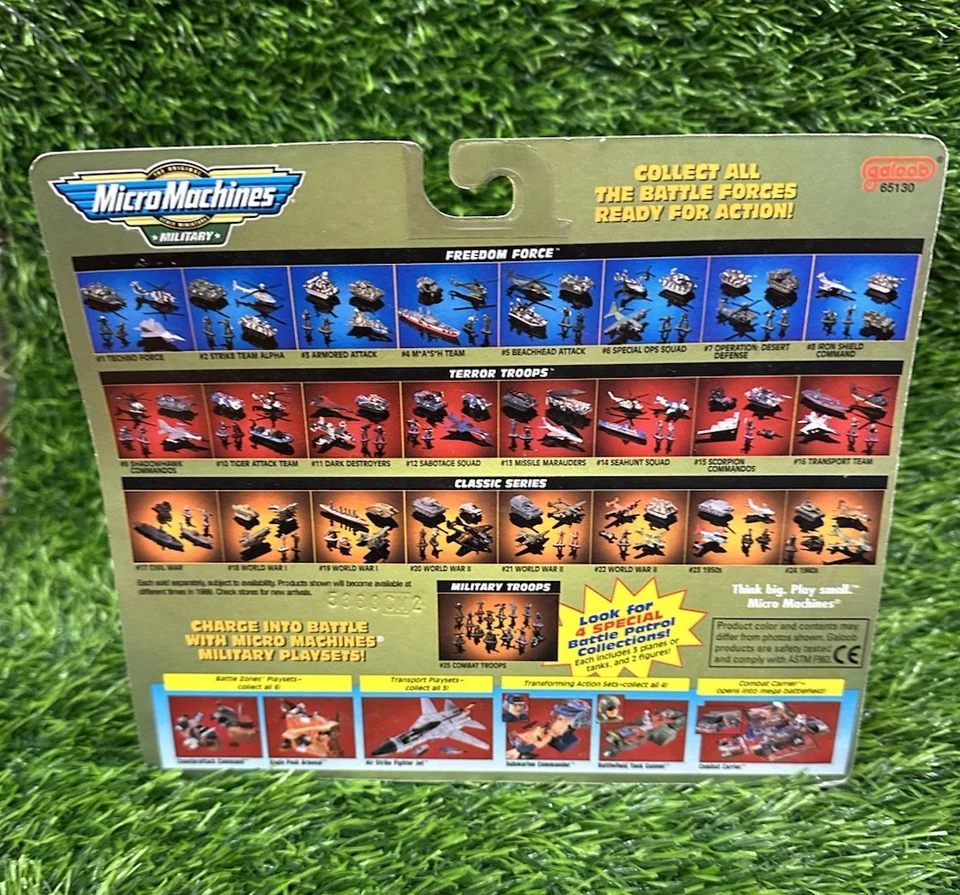 1998 Micro Machines #22 World War II Set WWII w/ 5 free cars NEW SEALED - Image 3 of 3