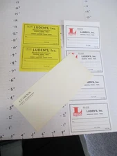 LUDEN's candy bar company 1980s envelope address label Reading PA (7 items)
