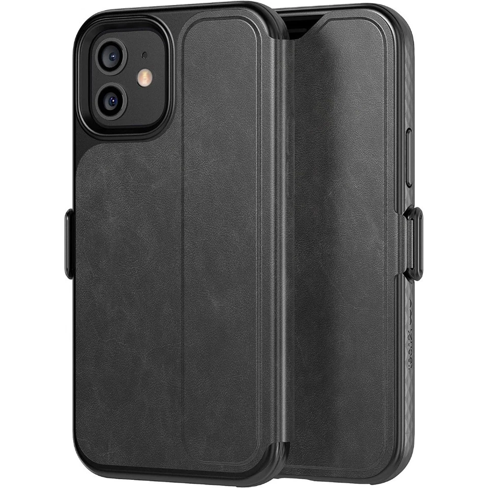 Tech21 Wallet Case For iPhone 12 / 12 Pro EvoWallet Cover Drop Protection Black - Image 2 of 4