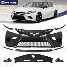 For 2018 2019 2020 Toyota Camry Se Xse Front Bumper Cover Grille Wo Sensor Hole