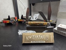 New York Knife Co Walden Beautiful Stag Large 3 Blade Stockman USA
