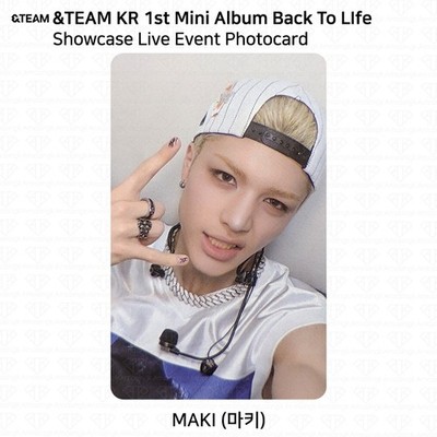 &TEAM KR 1st Mini Album Back To Life Weverse Shop Showcase Live